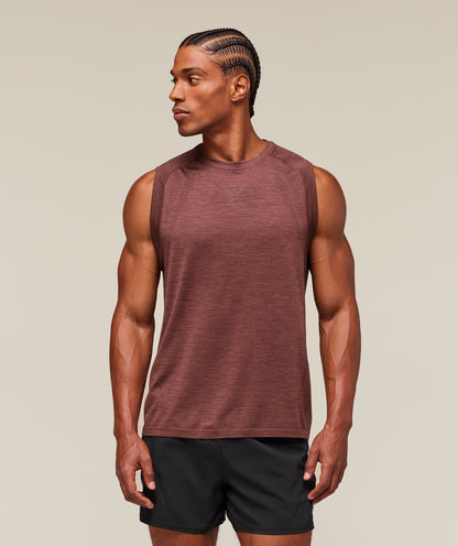 Gymshark Versatile Seamless Tank Rust Brown