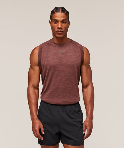 Gymshark Versatile Seamless Tank Rust Brown