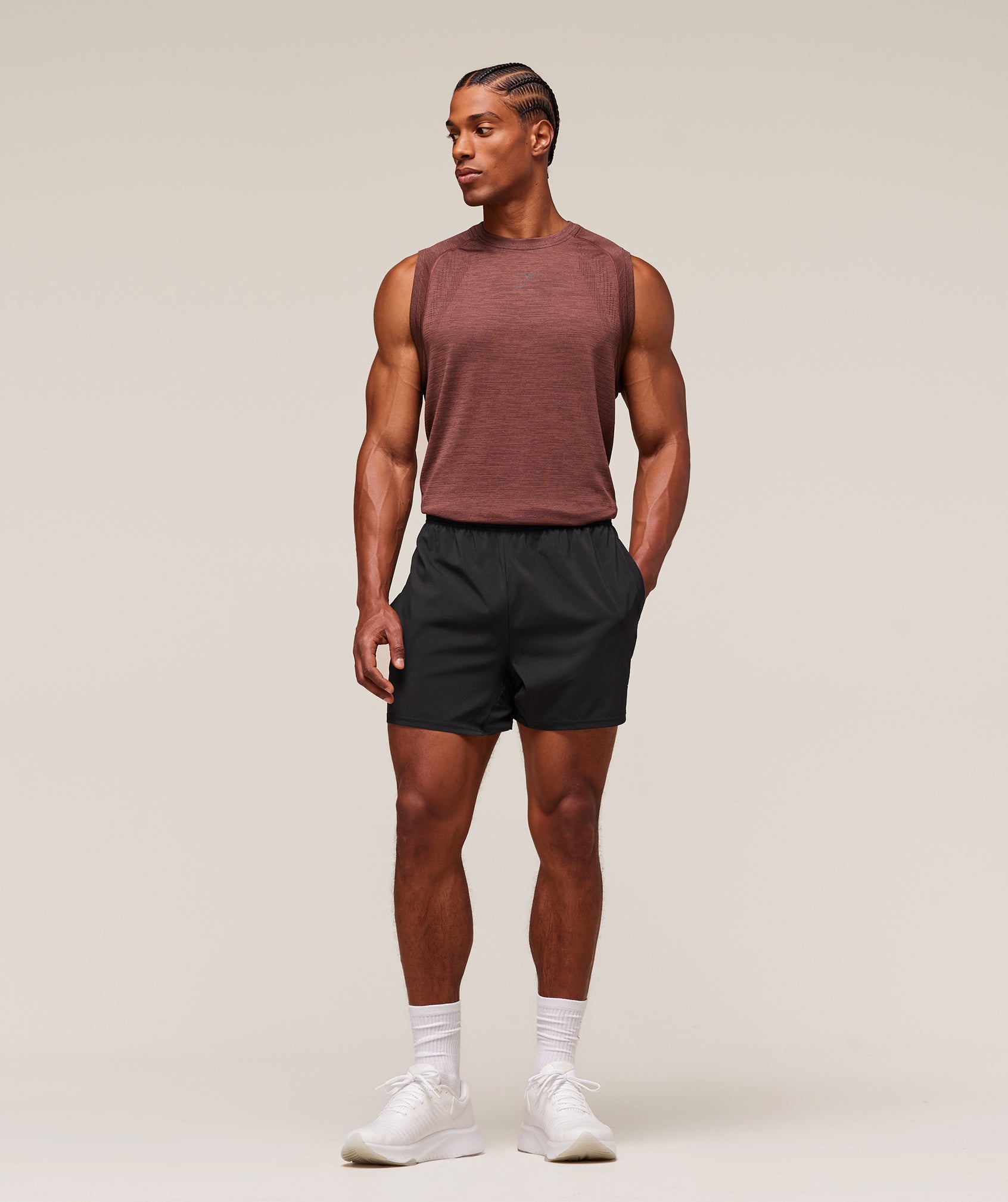 Gymshark Versatile Seamless Tank Rust Brown