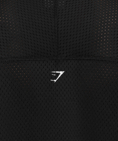 Gymshark Graphic Mesh Oversized T-Shirt Black