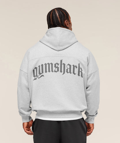 Gymshark Olde English Hoodie Soft Grey Marl