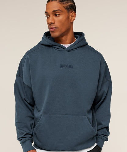 Gymshark Olde English Hoodie Gs Stealth Blue