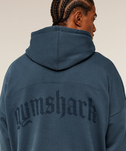 Gymshark Olde English Hoodie Gs Stealth Blue
