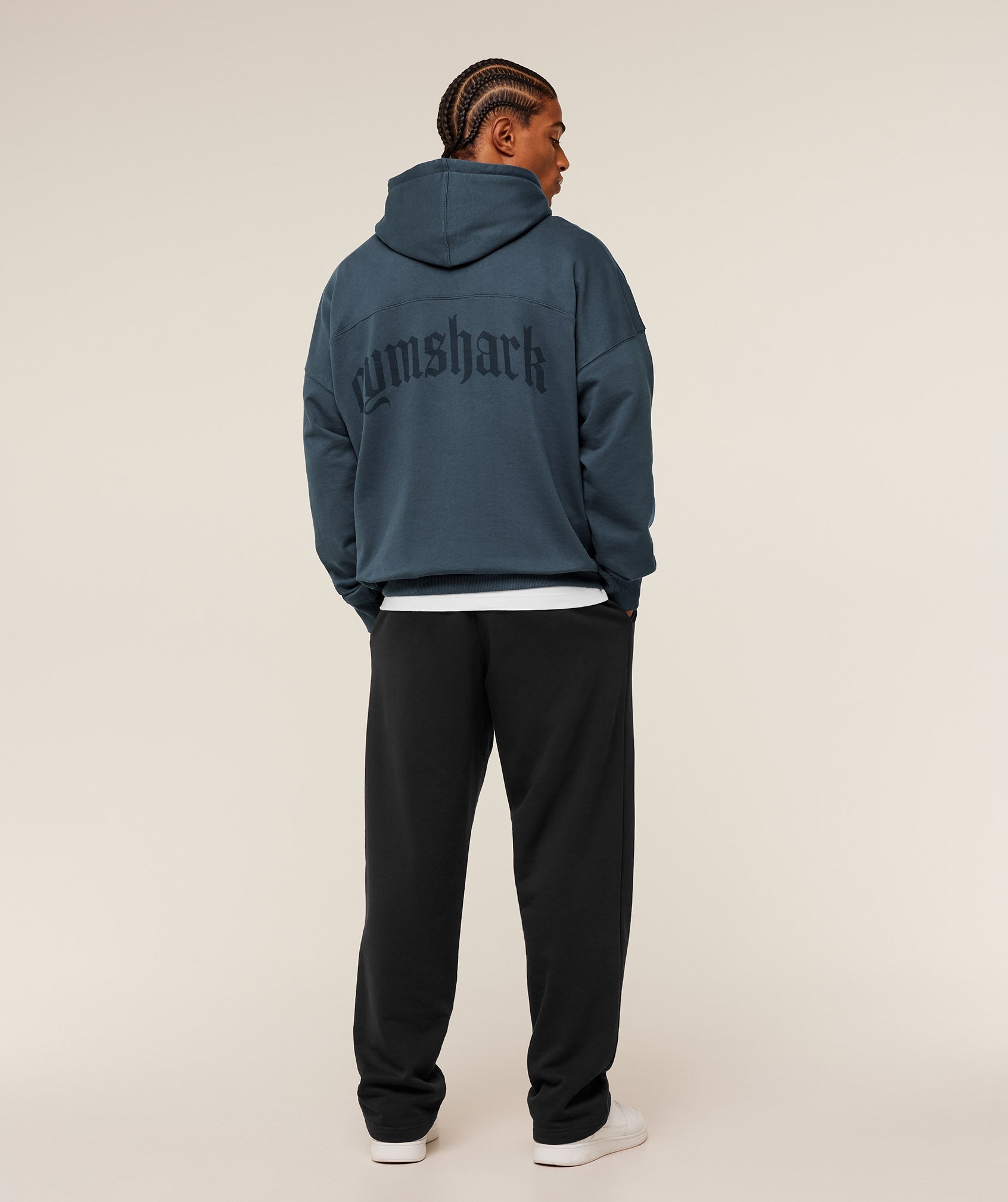Gymshark Olde English Hoodie Gs Stealth Blue