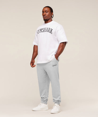 Gymshark Olde English Joggers Soft Grey Marl