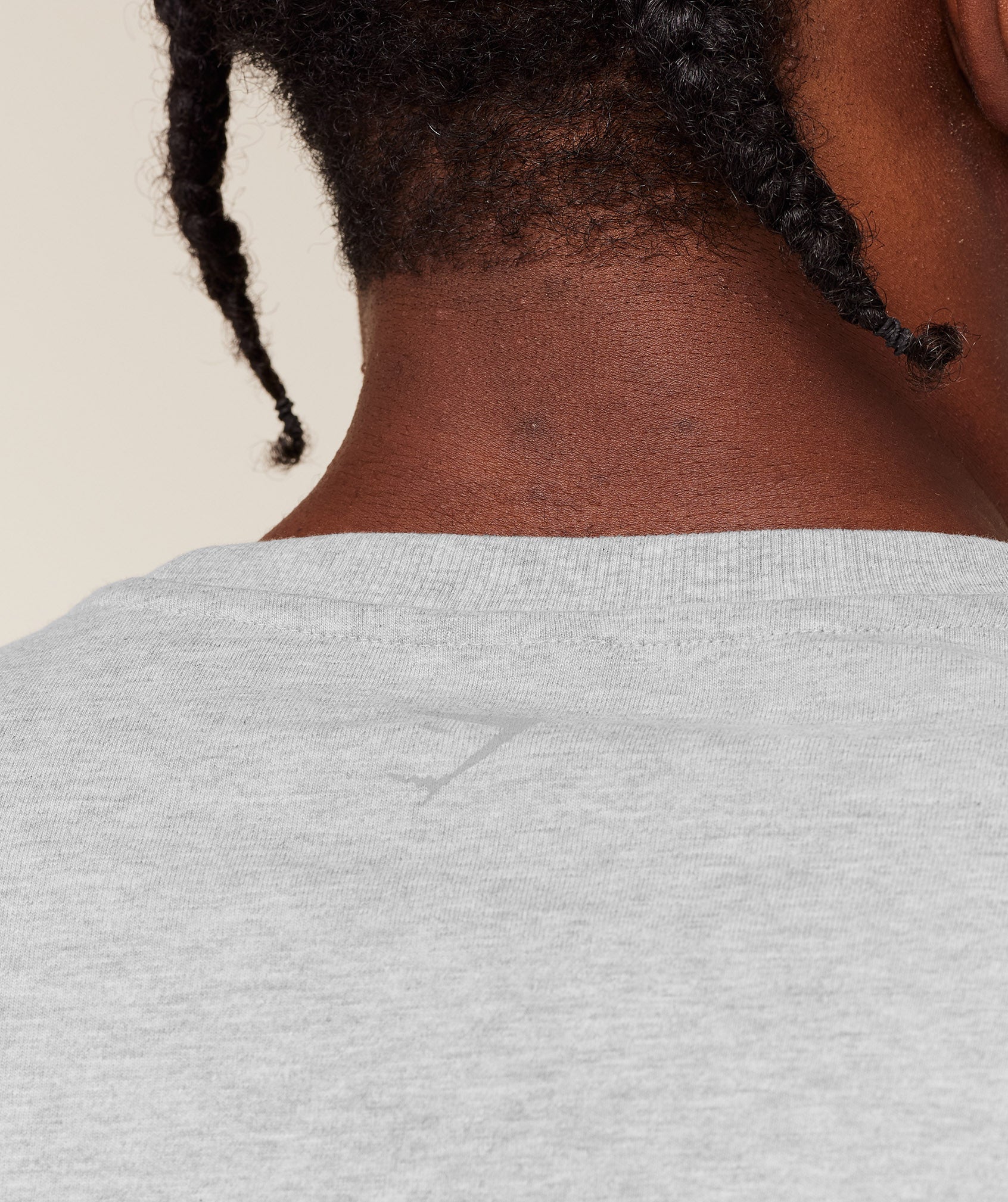Gymshark Olde English T-Shirt Bros Soft Grey Marl