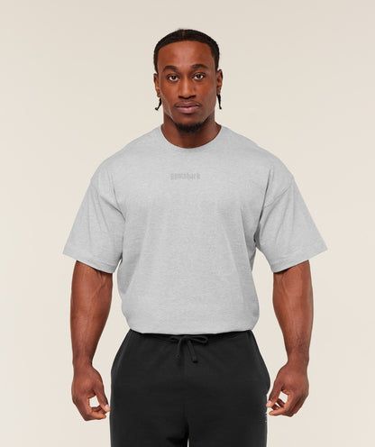 Gymshark Olde English T-Shirt Bros Soft Grey Marl