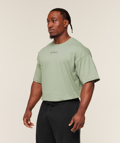 Gymshark Olde English T-Shirt Gs Haze Green