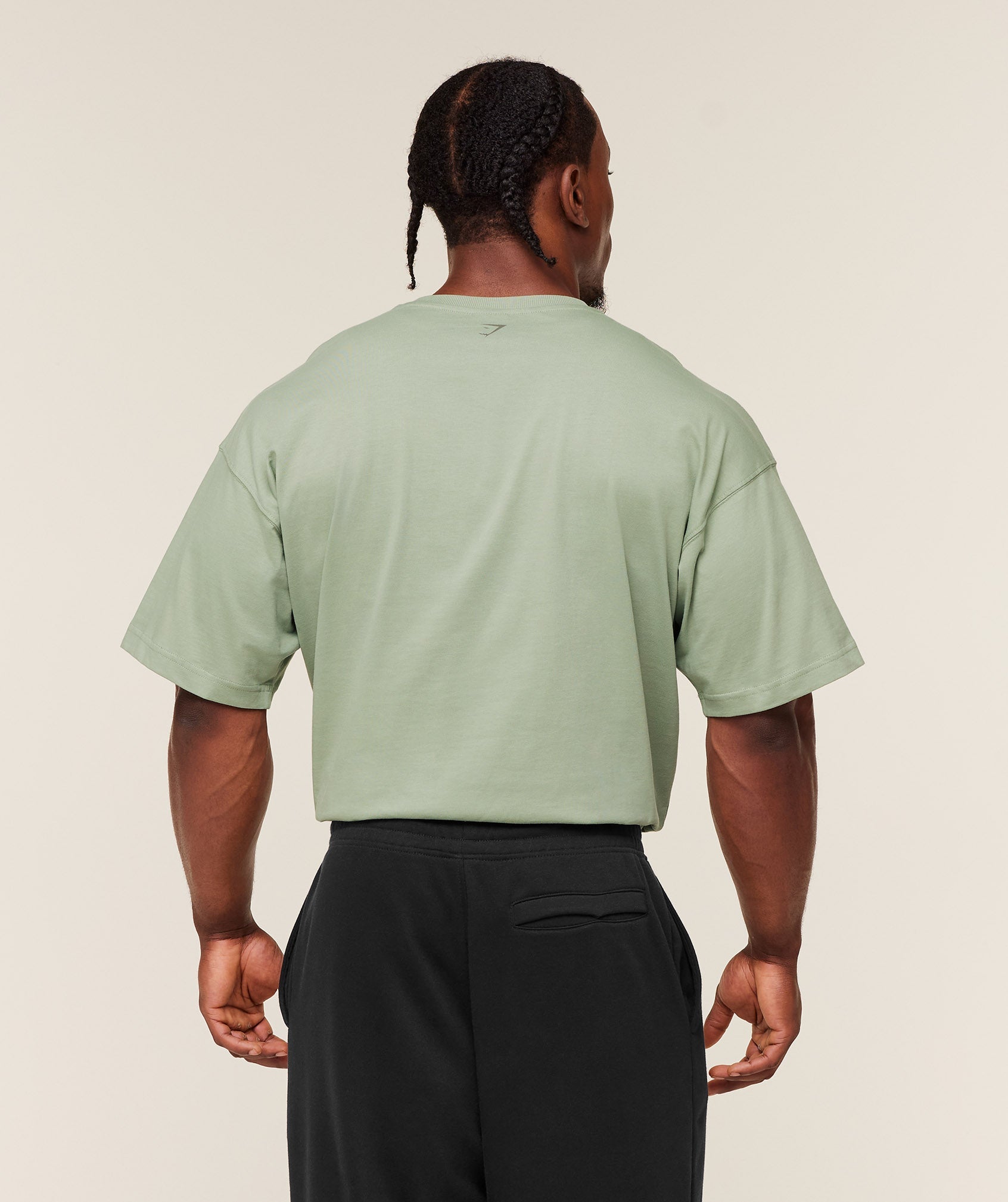 Gymshark Olde English T-Shirt Gs Haze Green