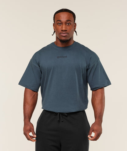 Gymshark Olde English T-Shirt Gs Stealth Blue
