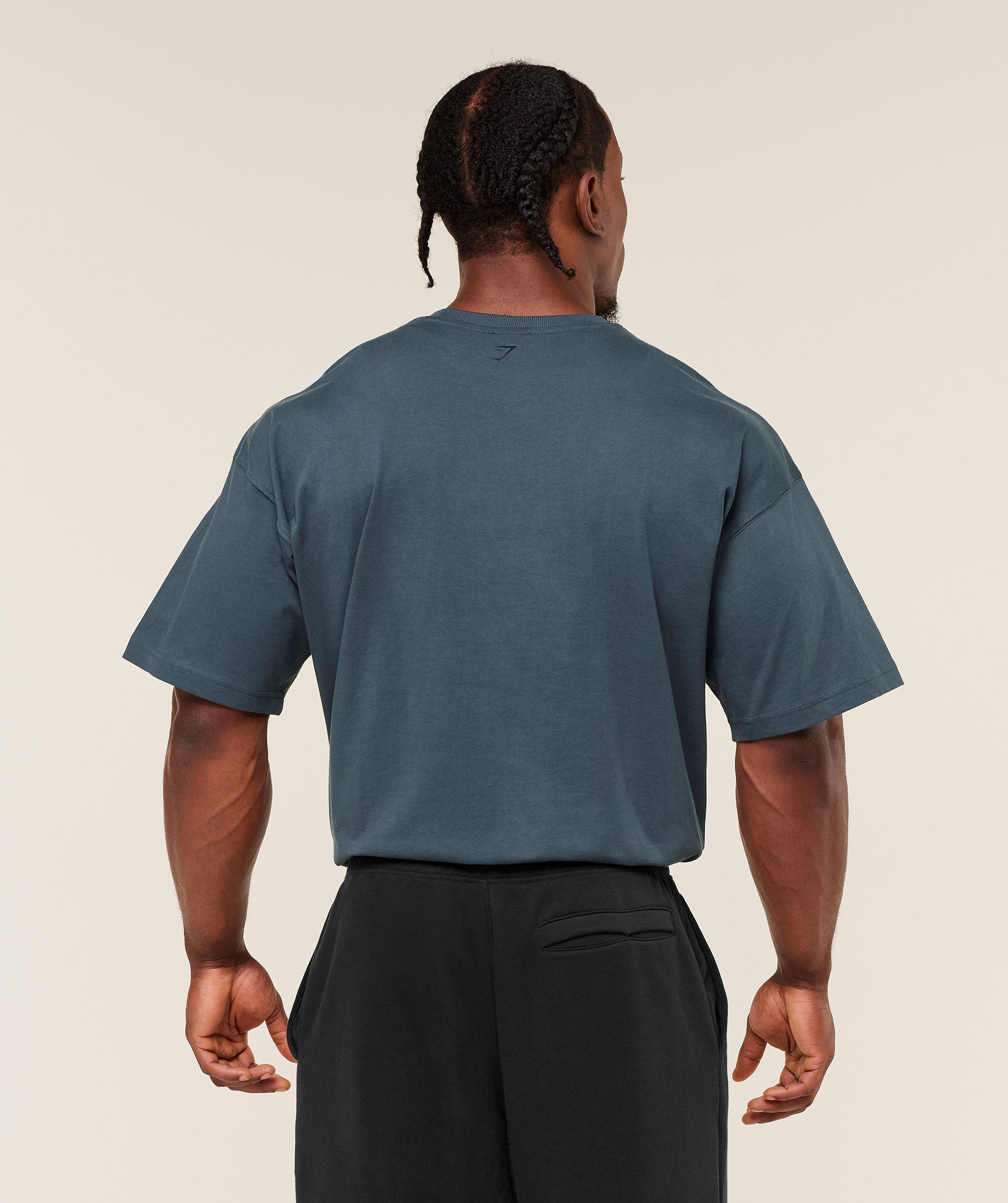 Gymshark Olde English T-Shirt Gs Stealth Blue