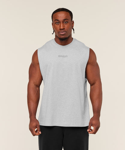 Gymshark Olde English Tank Bros Soft Grey Marl