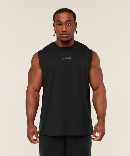 Gymshark Olde English Tank Gs Black