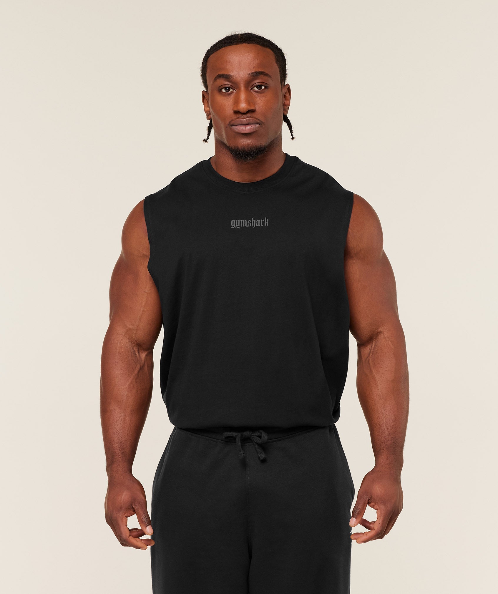 Gymshark Olde English Tank Gs Black
