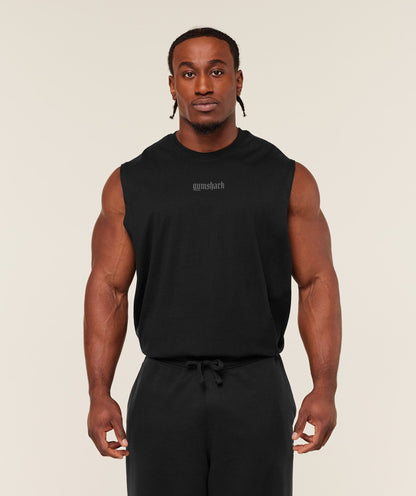 Gymshark Olde English Tank Gs Black