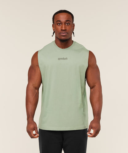 Gymshark Olde English Tank Gs Haze Green