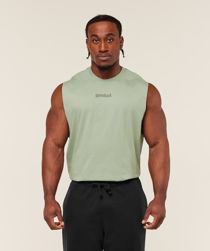 Gymshark Olde English Tank Gs Haze Green