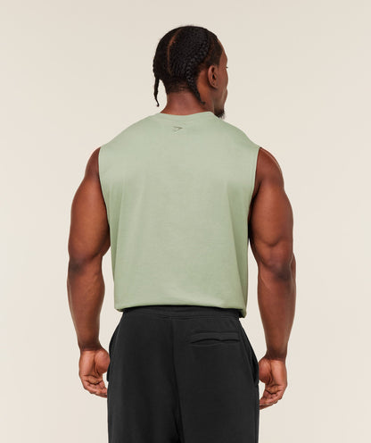 Gymshark Olde English Tank Gs Haze Green