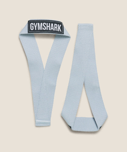 Women's Gymshark Oly Lifting Straps Smoke Blue