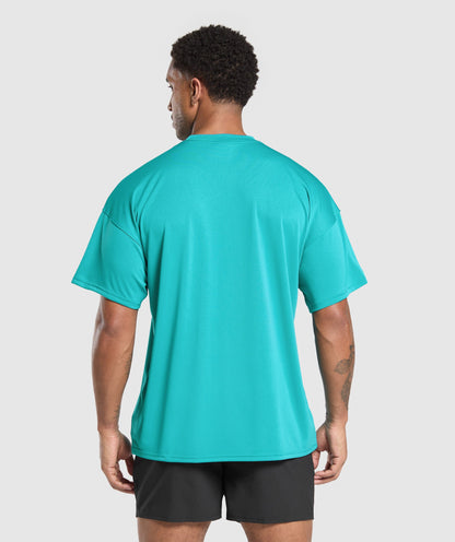 Gymshark Oversized Performance T-Shirt Jewel Teal