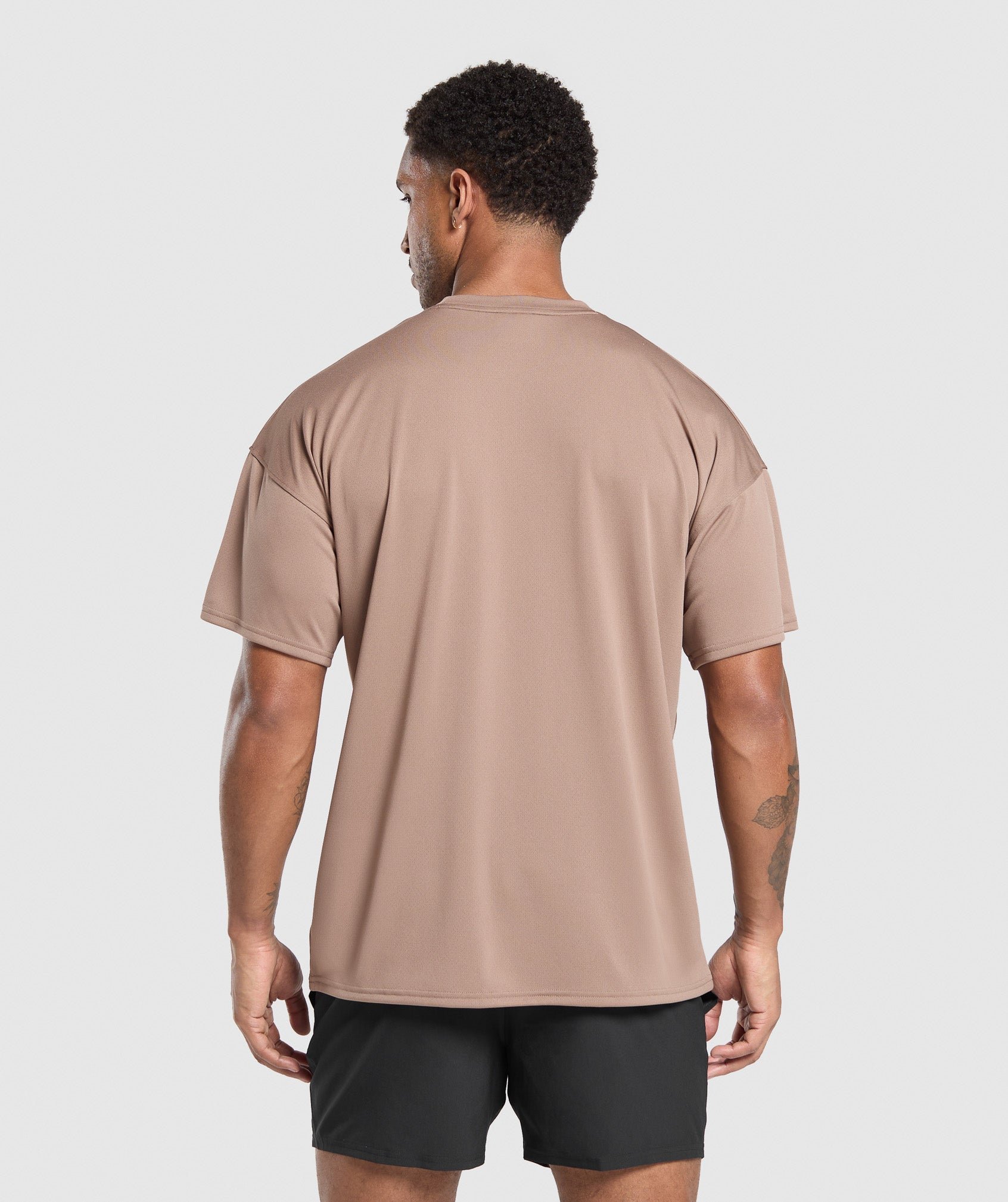 Gymshark Oversized Performance T-Shirt Mocha Mauve
