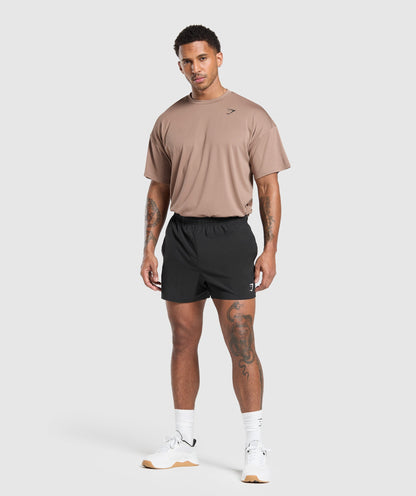 Gymshark Oversized Performance T-Shirt Mocha Mauve