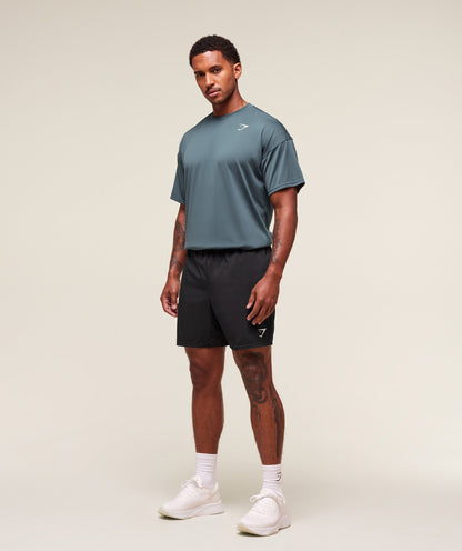 Gymshark Oversized Performance T-Shirt Titanium Blue