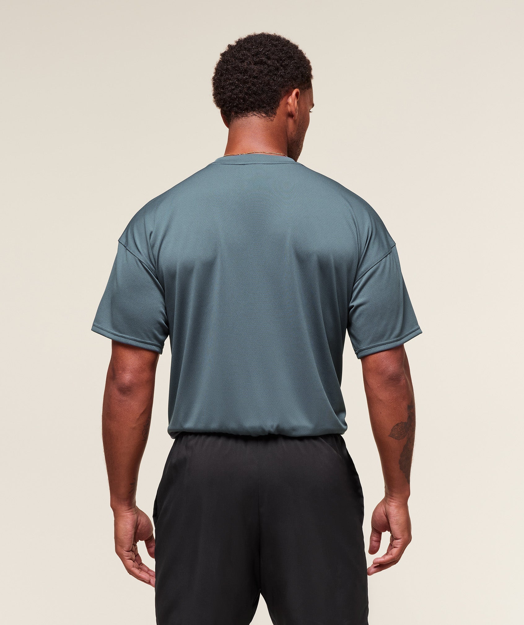 Gymshark Oversized Performance T-Shirt Titanium Blue