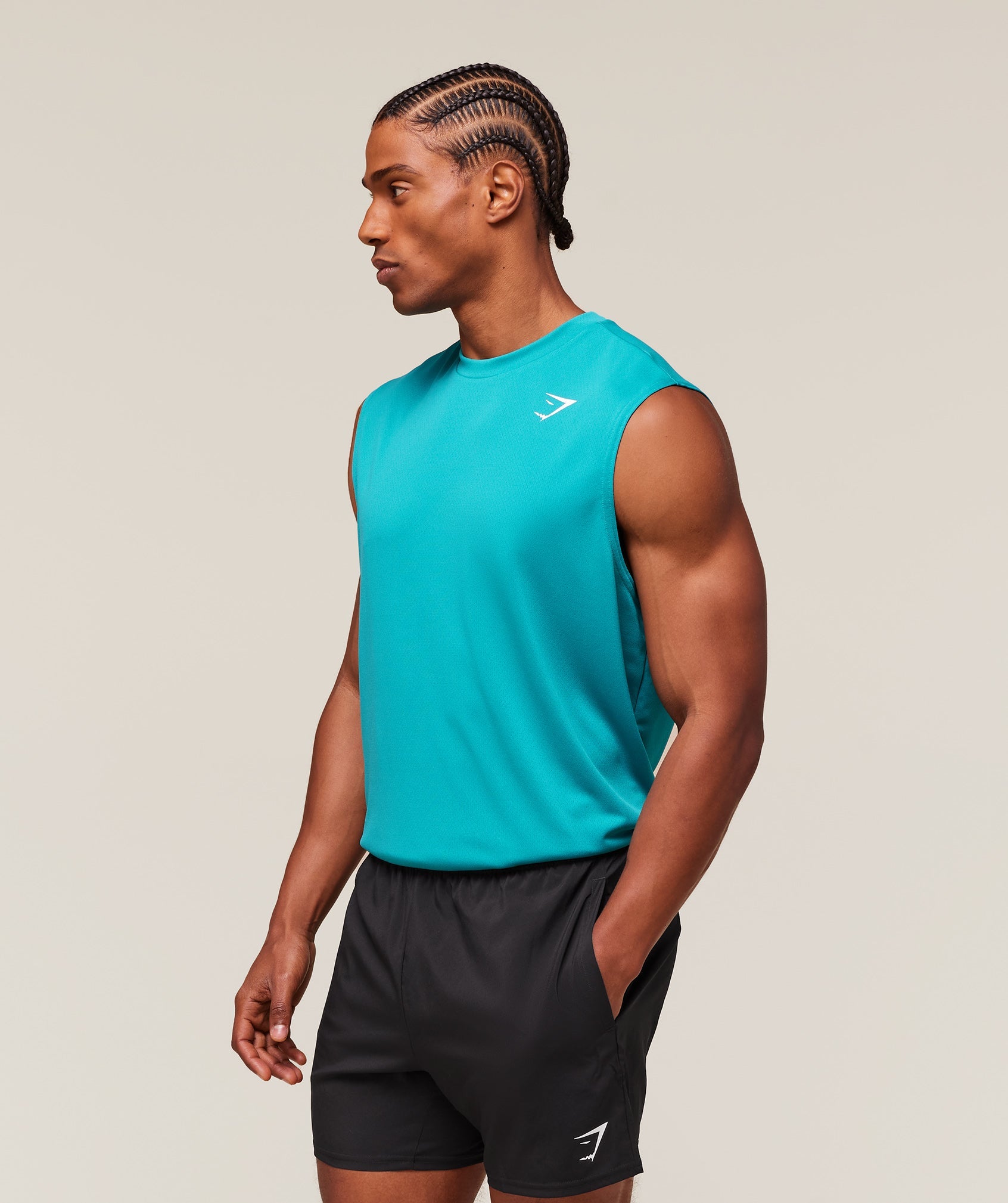 Gymshark Arrival Oversized Tank Jewel Teal