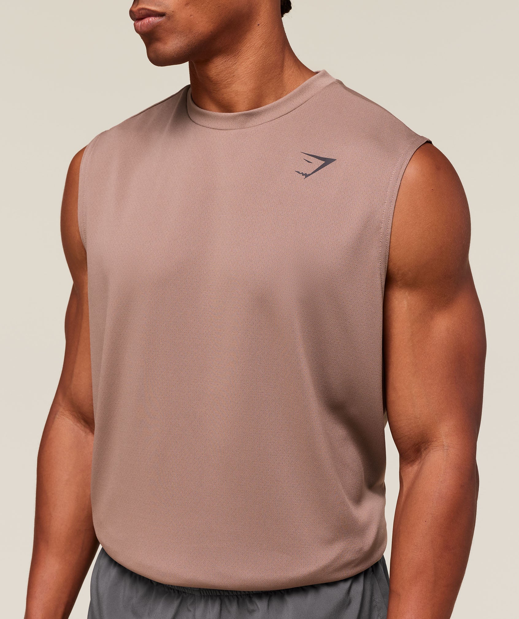 Gymshark Arrival Oversized Tank Mocha Mauve