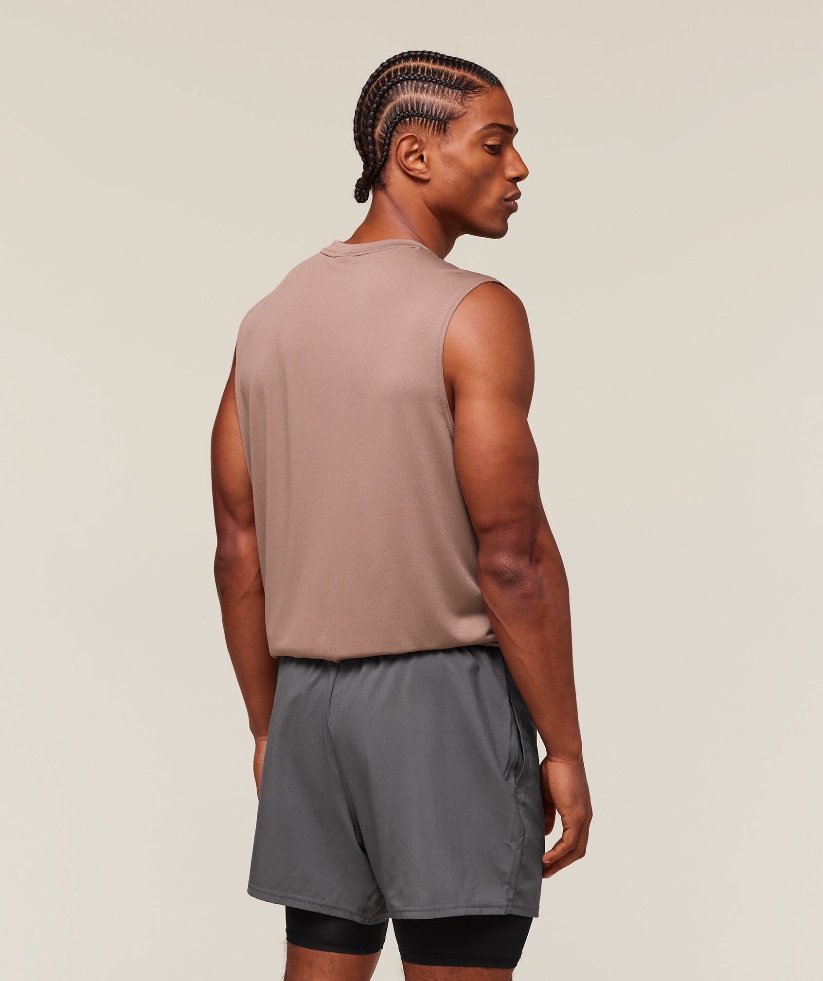 Gymshark Arrival Oversized Tank Mocha Mauve