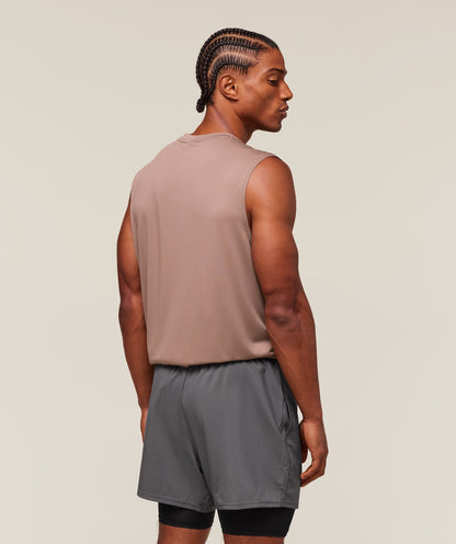 Gymshark Arrival Oversized Tank Mocha Mauve