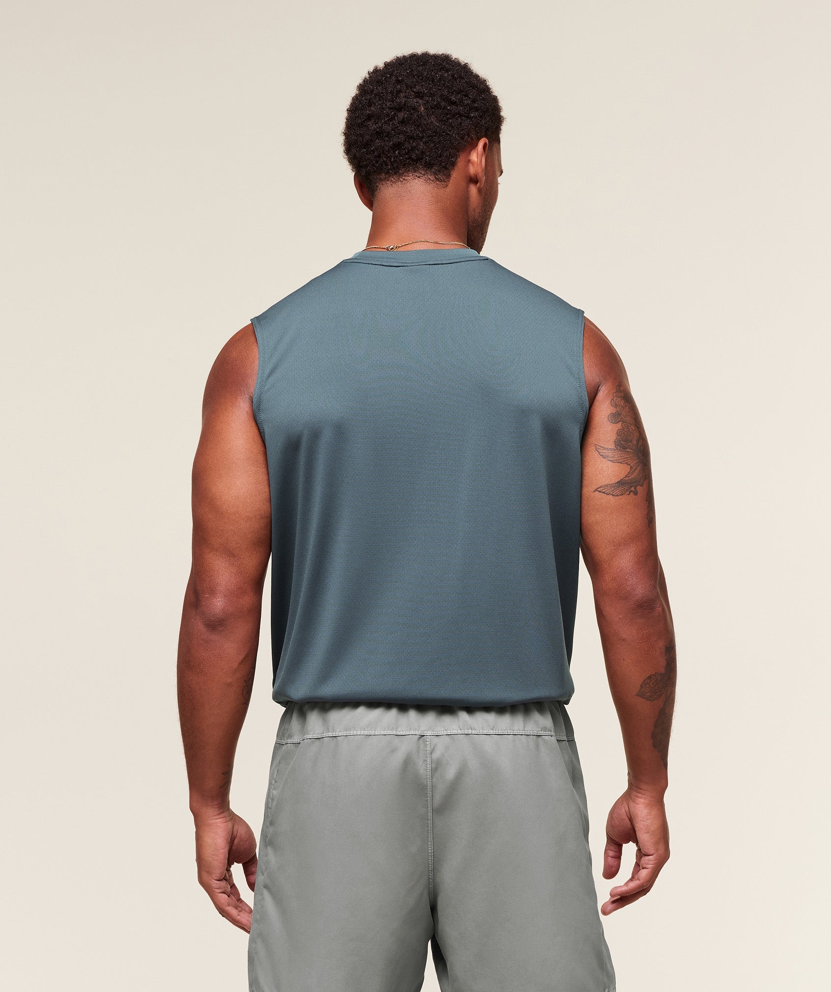 Gymshark Arrival Oversized Tank Titanium Blue