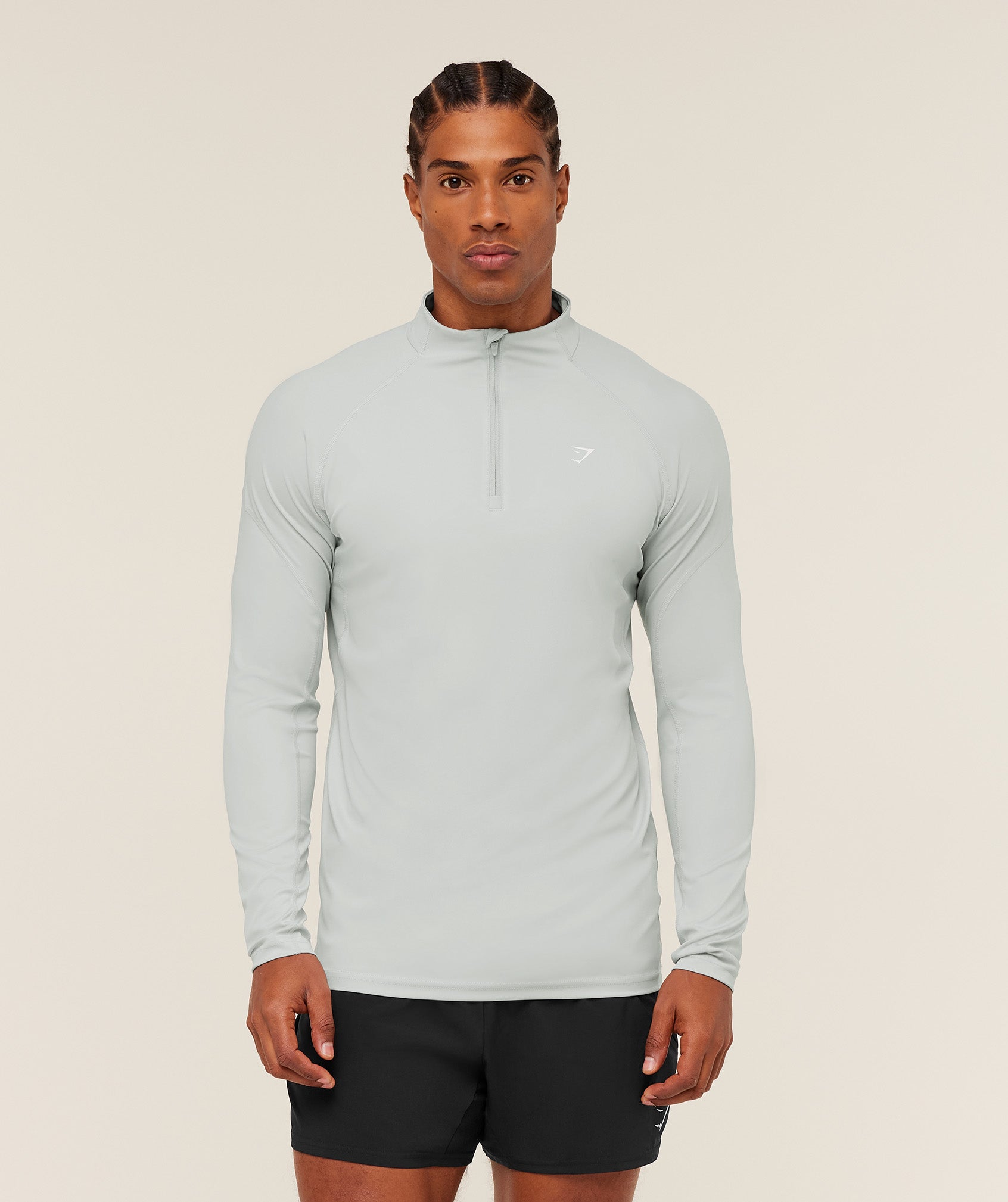 Gymshark Performance 1/4 Zip Light Grey