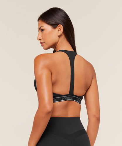 Women's Gymshark Plunge Sports Bra Black