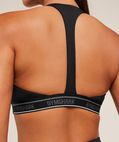 Women's Gymshark Plunge Sports Bra Black