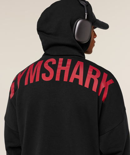 Gymshark Power Oversized Hoodie Black