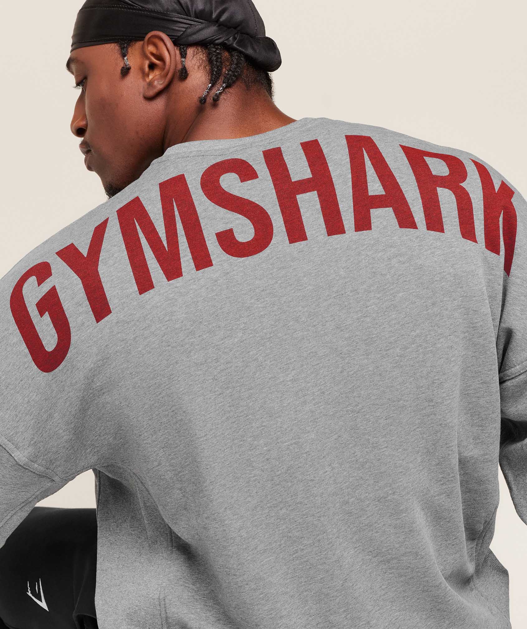 Gymshark Power Crew Charcoal Core Marl