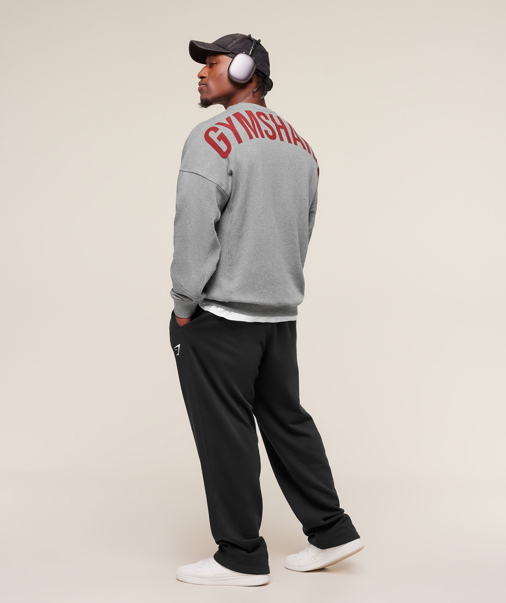 Gymshark Power Crew Charcoal Core Marl