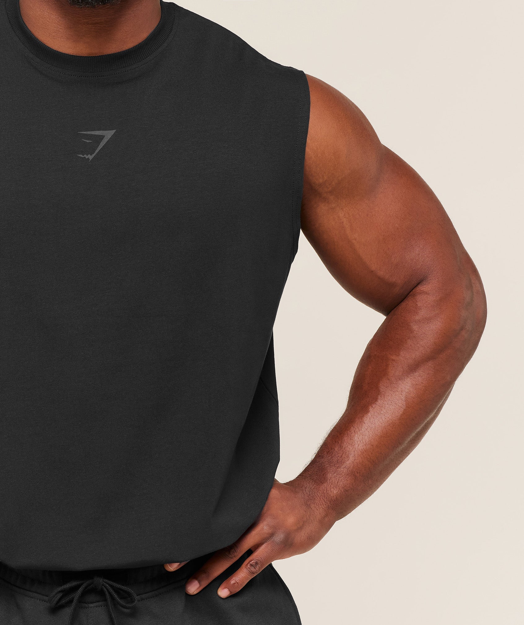 Gymshark Power Cut Off Tank Black