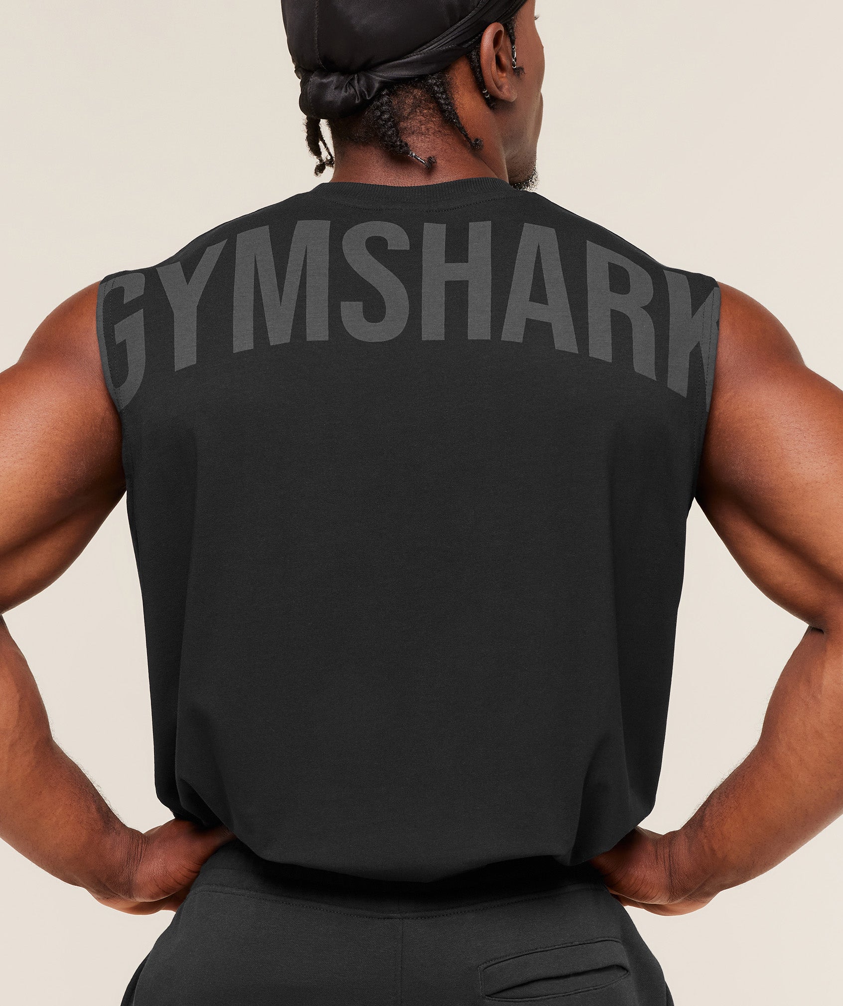 Gymshark Power Cut Off Tank Black