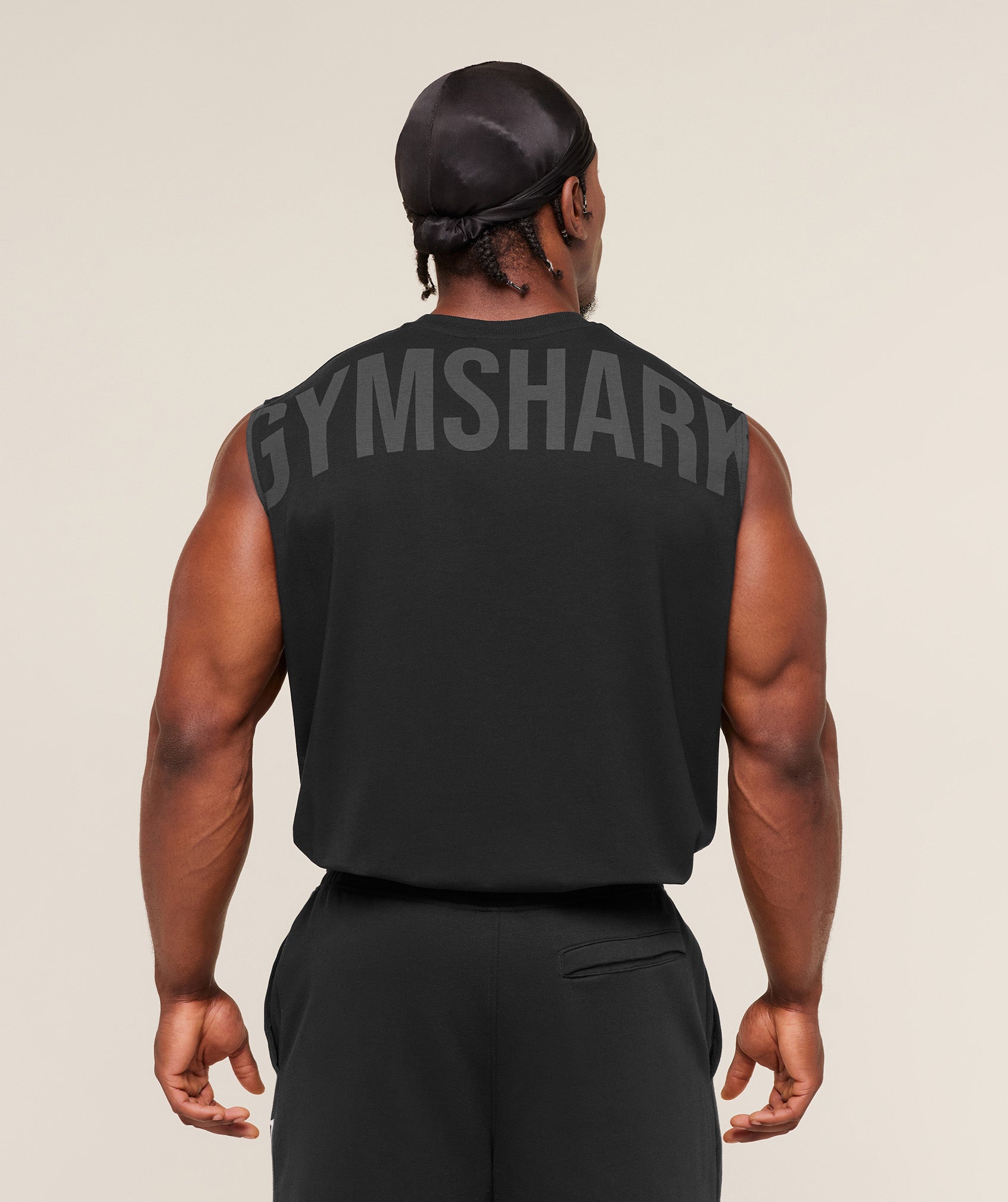 Gymshark Power Cut Off Tank Black