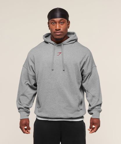 Gymshark Power Oversized Hoodie Charcoal Core Marl