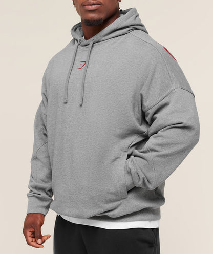 Gymshark Power Oversized Hoodie Charcoal Core Marl