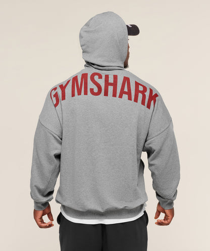 Gymshark Power Oversized Hoodie Charcoal Core Marl
