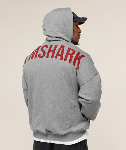 Gymshark Power Oversized Hoodie Charcoal Core Marl