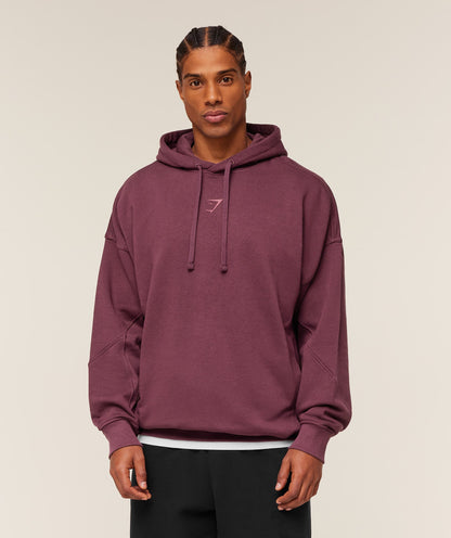 Gymshark Power Oversized Hoodie Gs Impact Burgundy