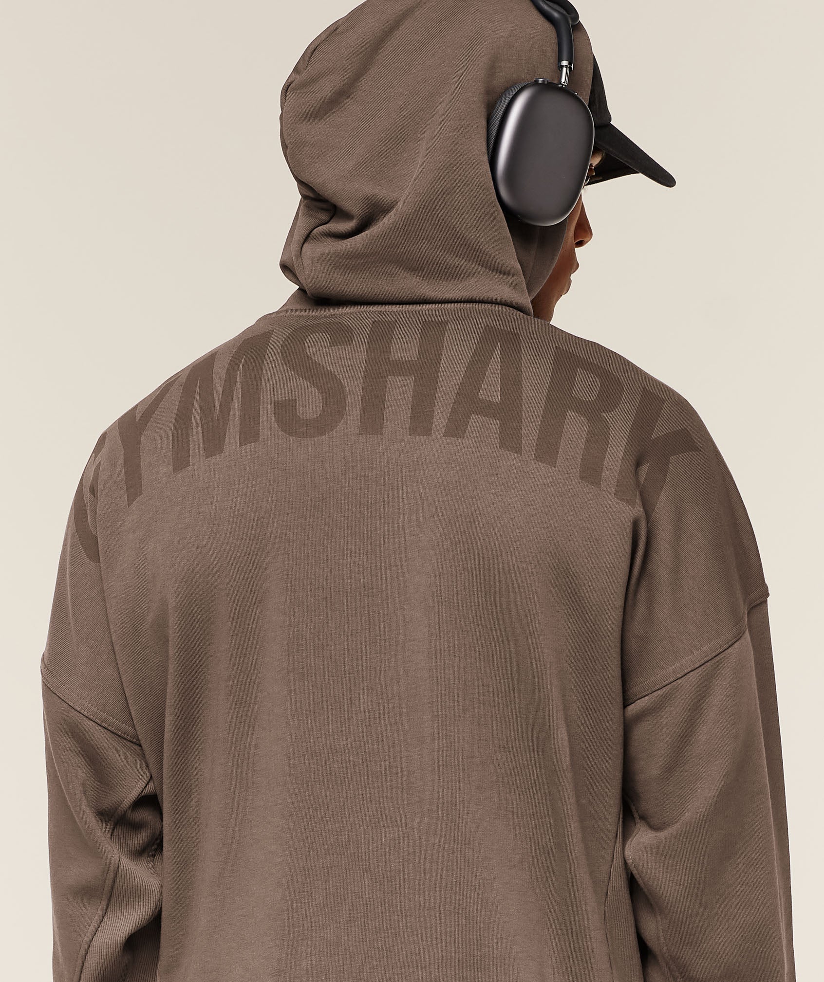 Gymshark Power Oversized Hoodie Soft Brown