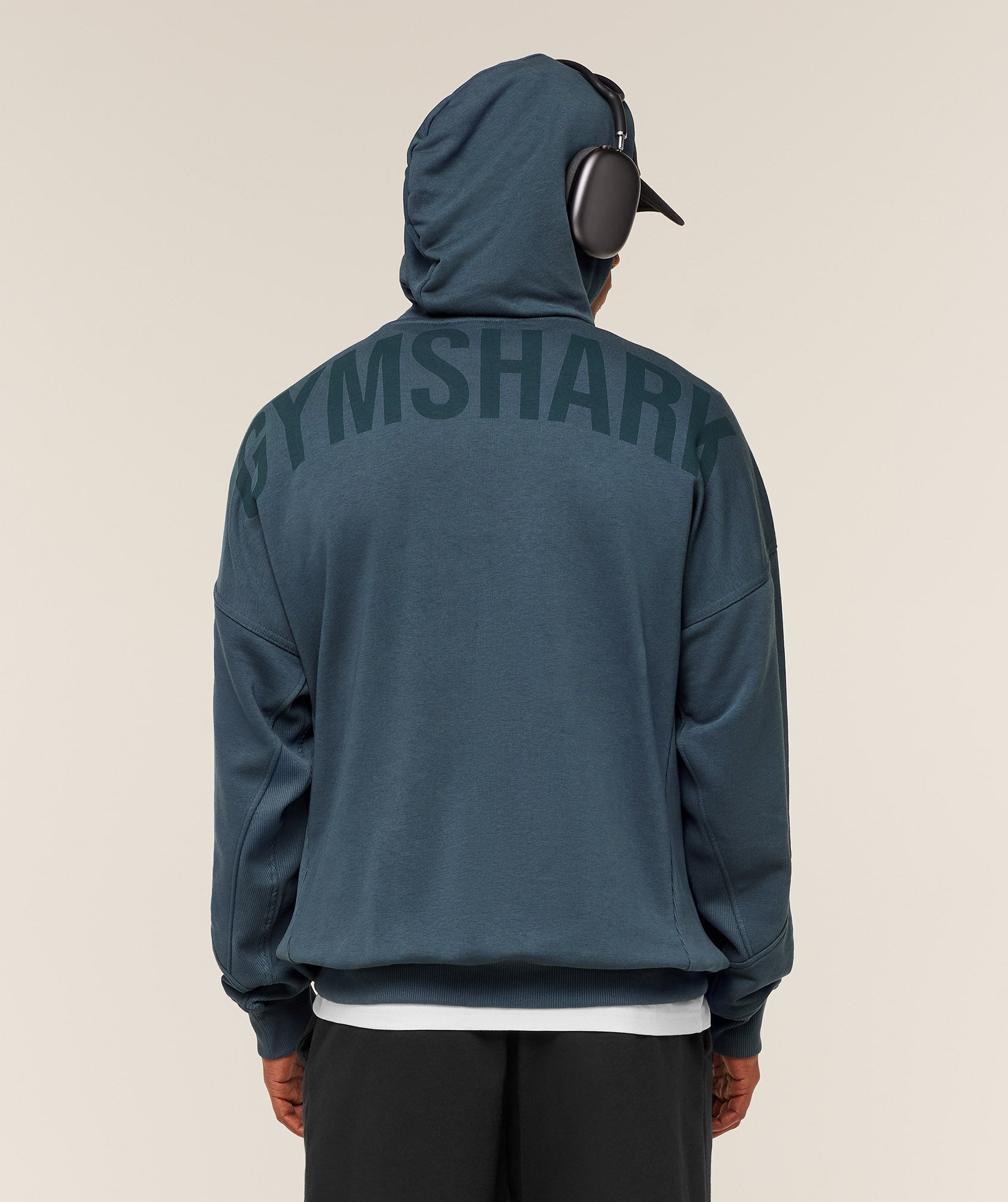 Gymshark Power Oversized Hoodie Gs Stealth Blue