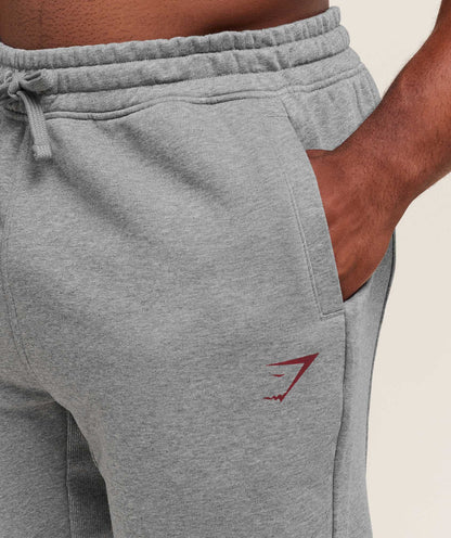 Gymshark Power Wordmark Joggers Charcoal Core Marl